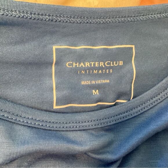 NWT. Jenni Brand Women’s 2 PC Pajama Set Size Medium in Blue and White - Picture 7 of 14